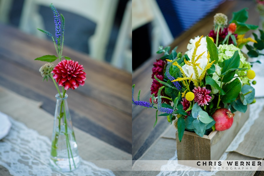 Easy DIY Wedding Reception Flowers