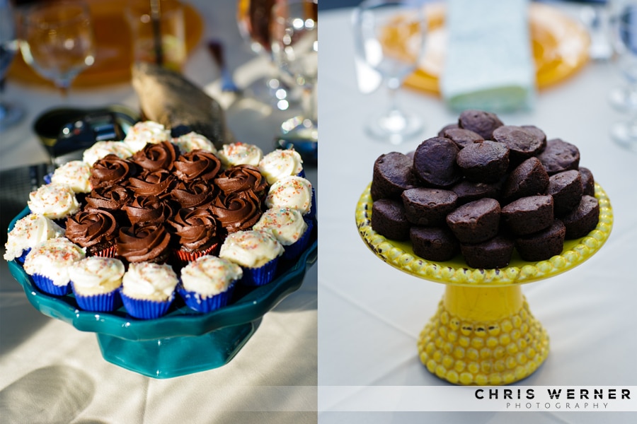 Chocolate wedding cupcakes photo