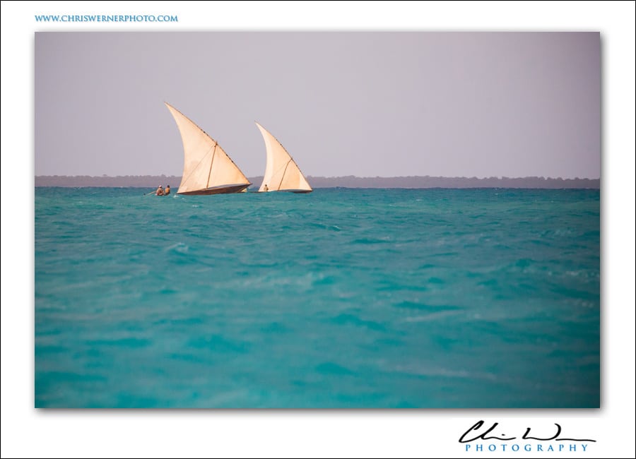Stonetown Zanzibar dhow boats.