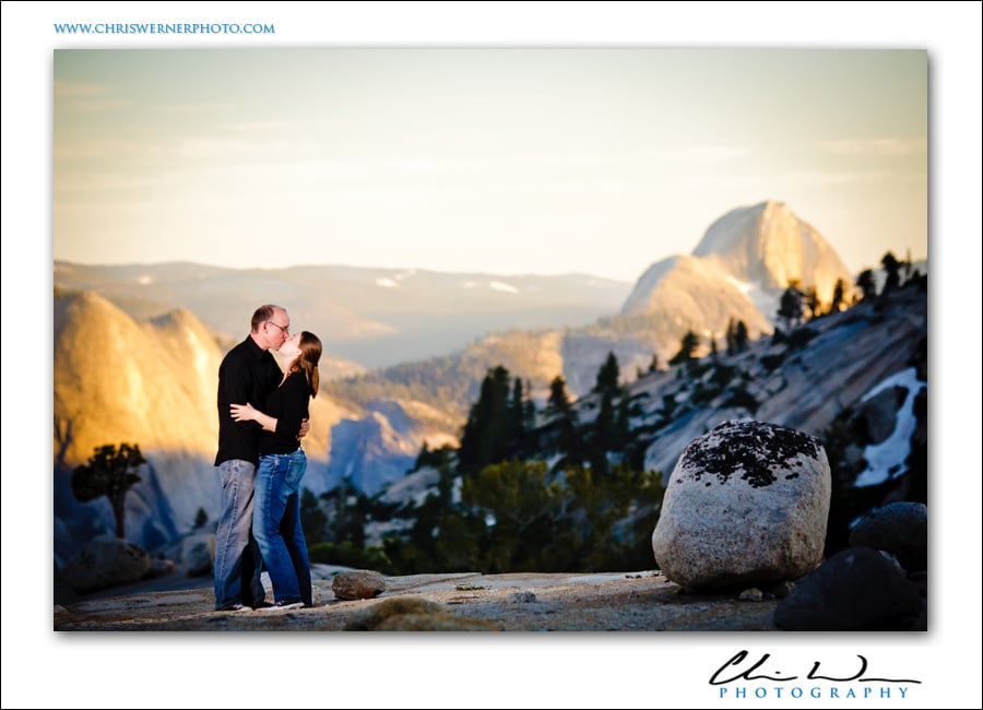 Half Dome, Yosemite Engagement Photography.