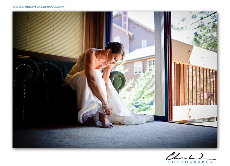 Northstar Lake Tahoe Wedding photo of the bride getting ready.