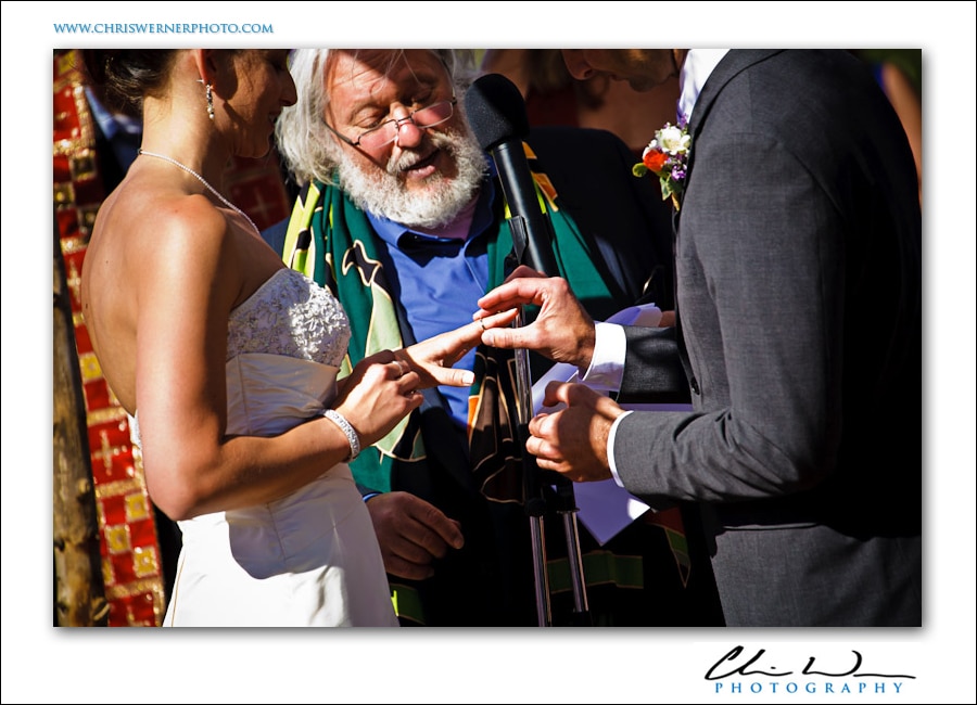 Northstar Lake Tahoe Jewish wedding ceremony photo.