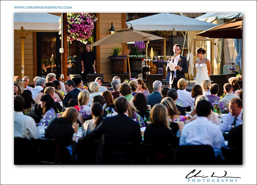 Northstar Lake Tahoe Wedding reception photo.