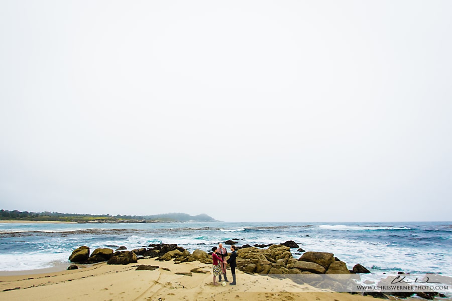 Beach elopement, Carmel Wedding Photos.