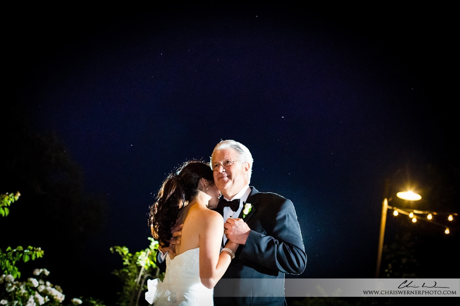 Father and daughter dance photo at a Napa Valley Estate Wedding.