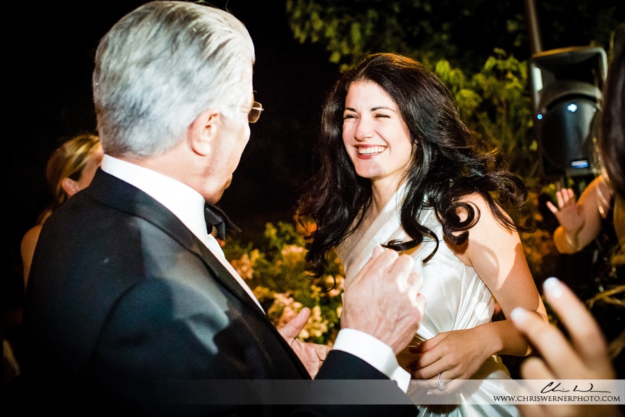Wedding Photo of the bride dancing with her father, Napa Valley Estate Wedding.