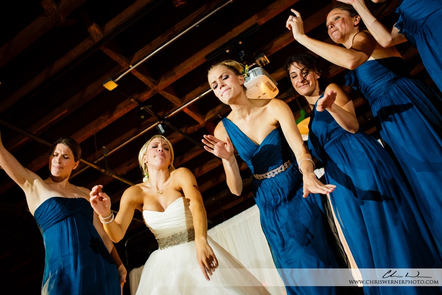 Photos of bridesmaids Culinary Institute of America Wedding