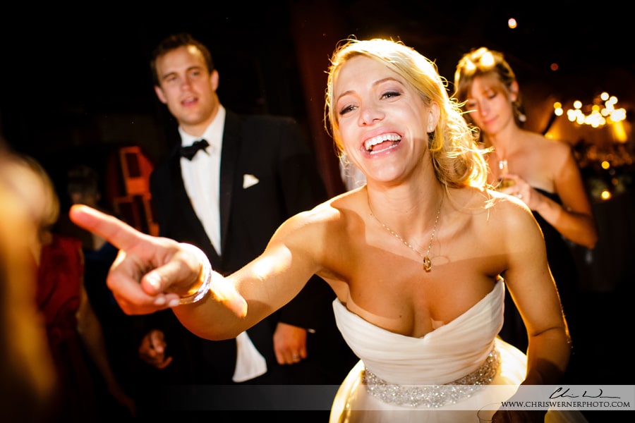 Photos of the bride dancing at Culinary Institute of America Wedding.