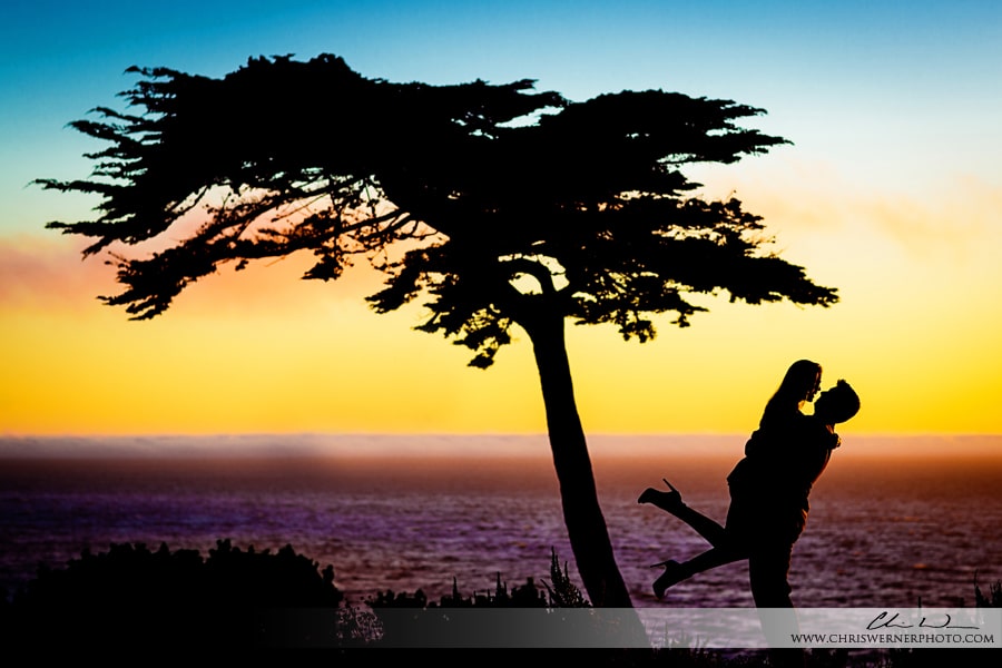 Sunset Engagement Photos San Francisco at Ocean Beach.
