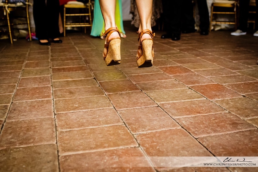 Photo of a wedding guest dancing in Napa Valley, by Wedding Photographers Napa Valley.