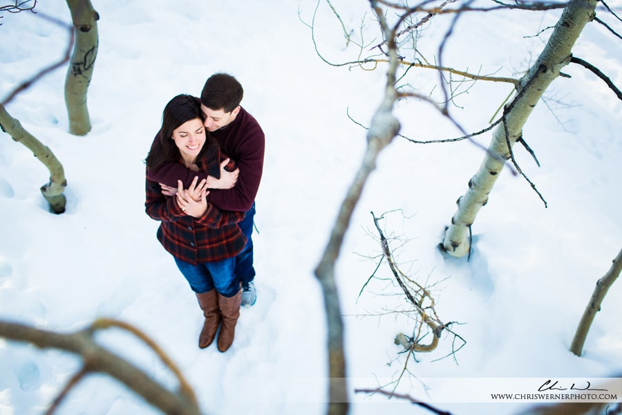 Creative outdoor engagement photos from Lake Tahoe.
