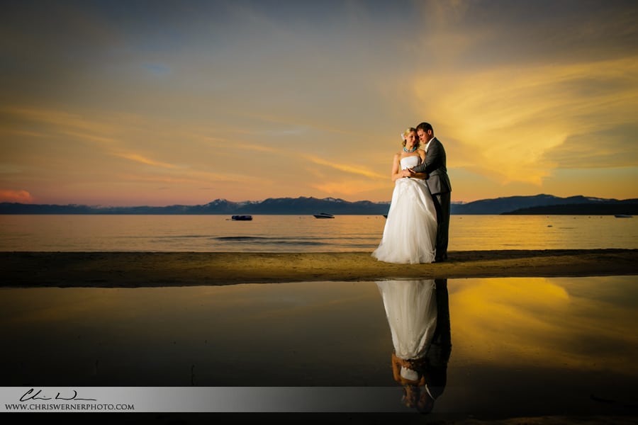 Bride and groom photos from Mourelatos Lake Tahoe Wedding Photographers.