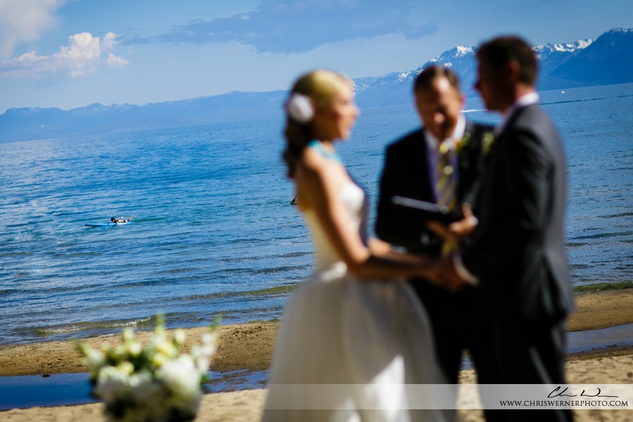 Wedding ceremony photo by Mourelatos Lake Tahoe Wedding Photographers.