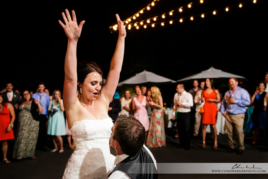 Bride and groom dancing photography near Squaw Valley, by a Truckee Wedding photographer.