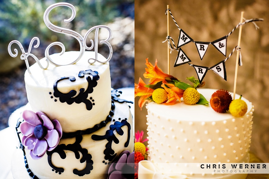 Cute wedding cakes toppers.