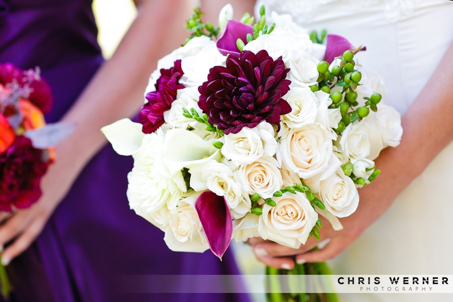 Examples of Lake Tahoe wedding flowers.