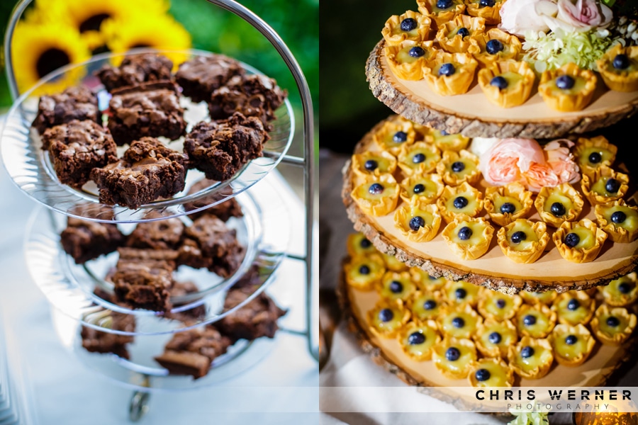 Mini custard pastries as Wedding Cake Alternatives
