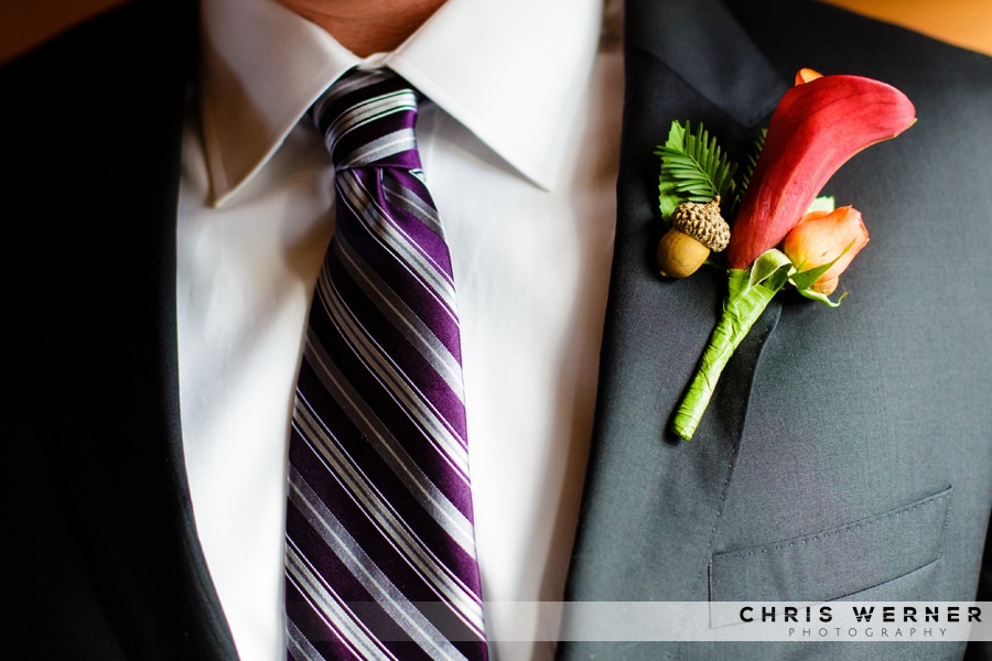Fall theme Groom Boutonnieres