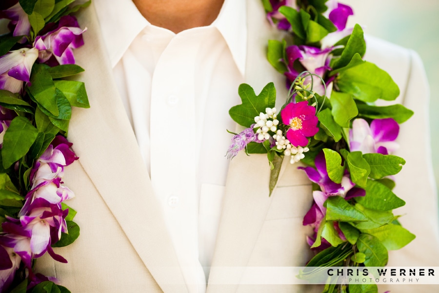 Tropical Wedding Flower Groom Boutonnieres