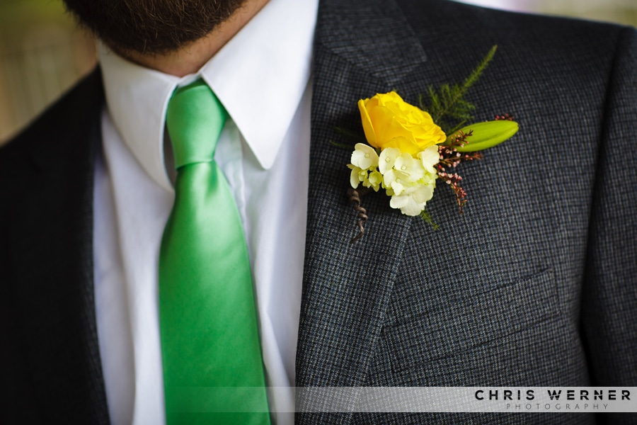 Yellow Groom Boutonnieres