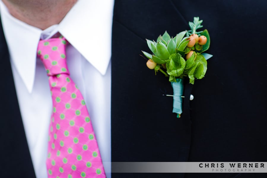 Succulent Groom Boutonnieres
