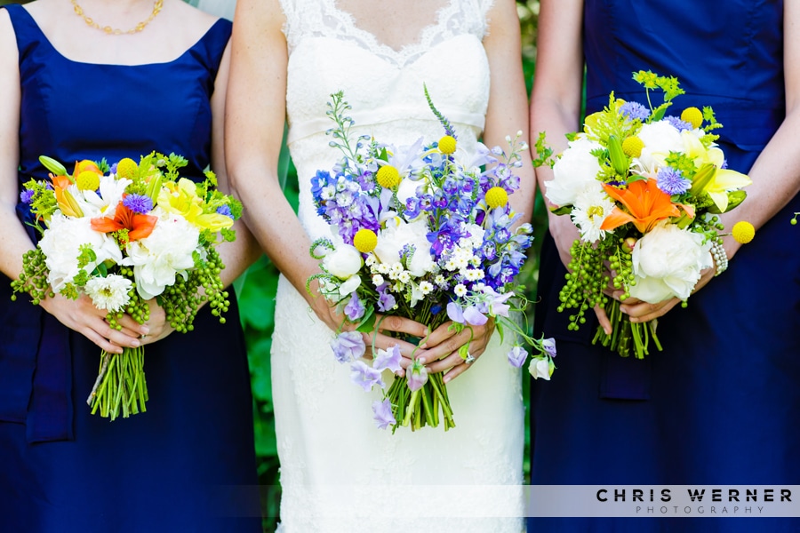Blue bridesmaid Bridesmaid Bouquets