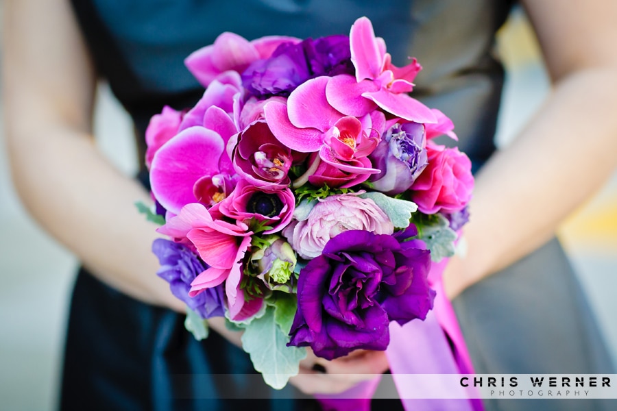 Pink and purple Bridesmaid Bouquets