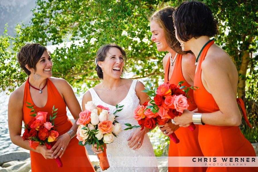 Orange bridesmaid dress ideas.