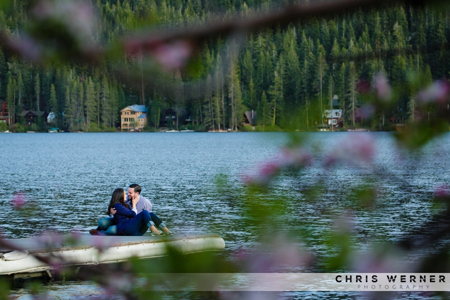 Lake Tahoe engagement photos by a Truckee wedding photographer.