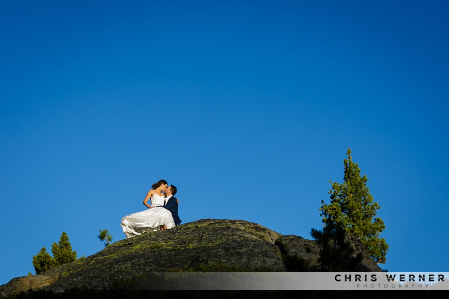 Lake Tahoe bride and groom photo from PlumpJack Squaw Valley Inn wedding.