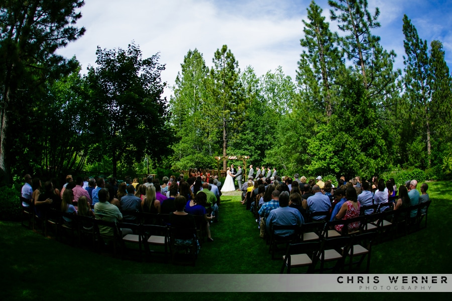 Gorgeous outdoor Lake Tahoe Tree Company wedding.