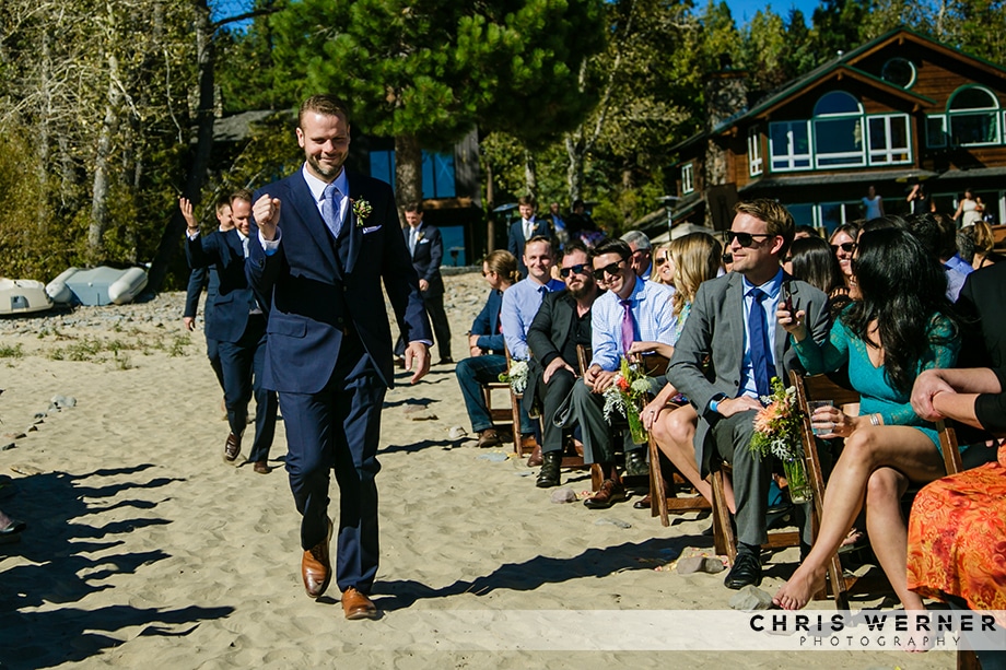 Backyard Lake Tahoe wedding ideas from a Lake Tahoe west shore wedding.