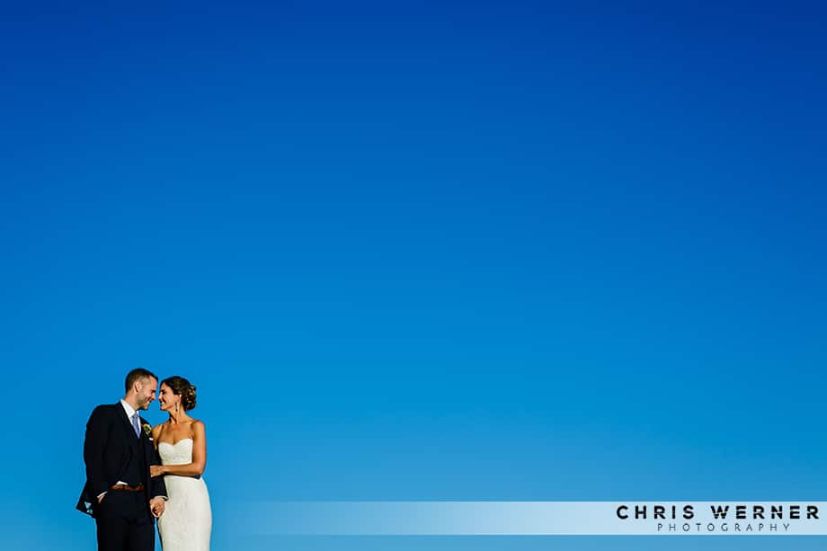 Artistic wedding photo of bride and groom from a Lake Tahoe west shore wedding. 