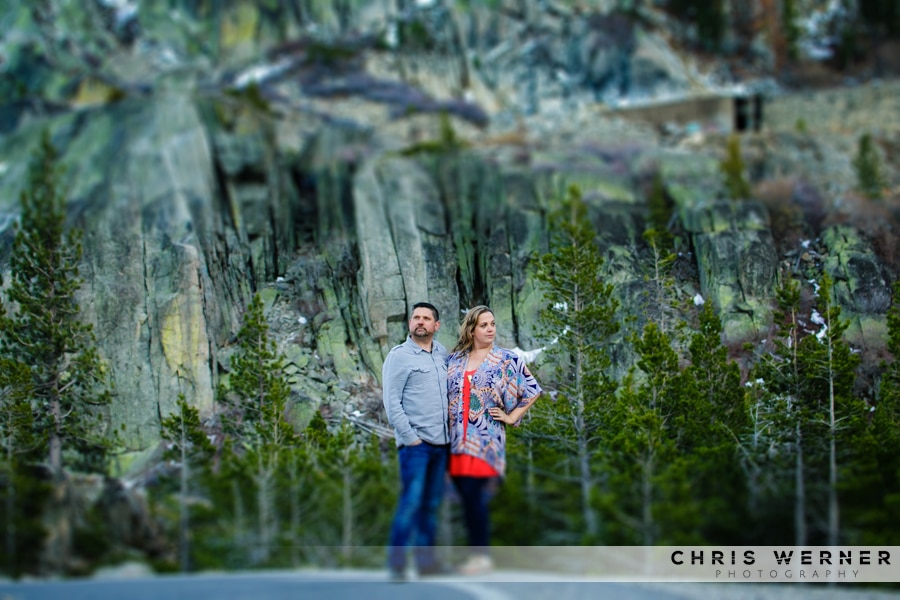 Truckee engagement photos by a Lake Tahoe wedding photographer.