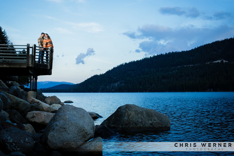Truckee engagement photos by Donner Lake.