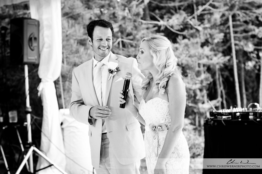 Lake Tahoe backyard wedding photographers.