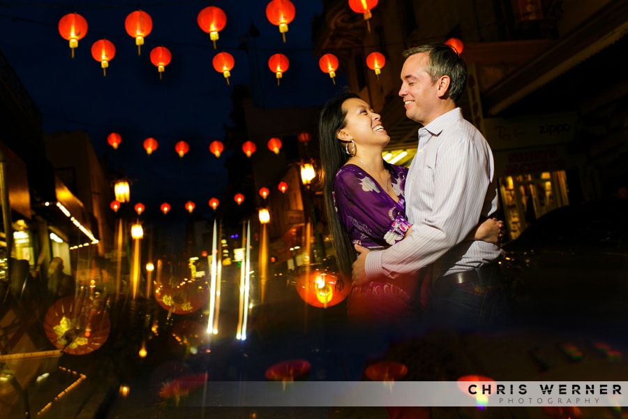 San Francisco Engagement Photos in China Town.