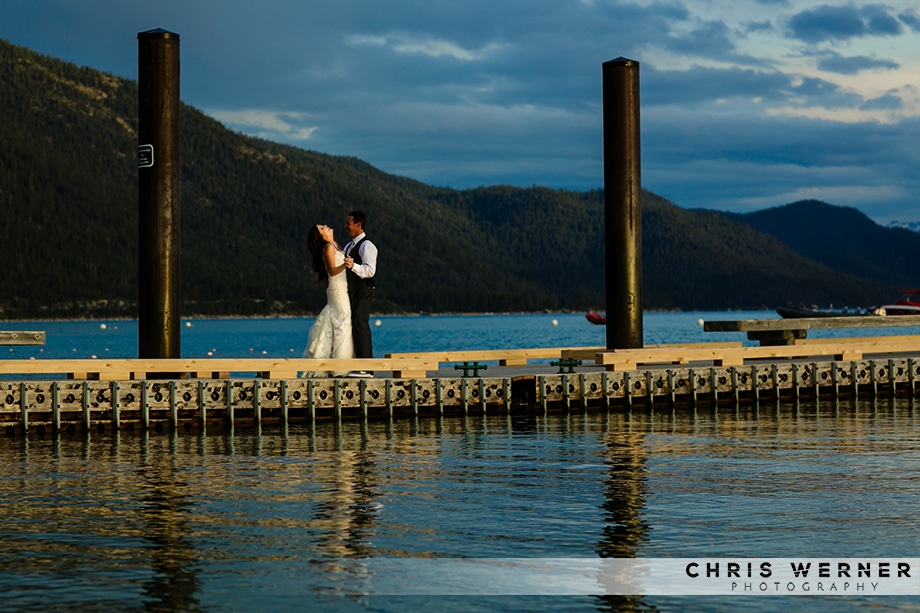 Local Tahoe photographer image of a Hyatt Lake Tahoe wedding