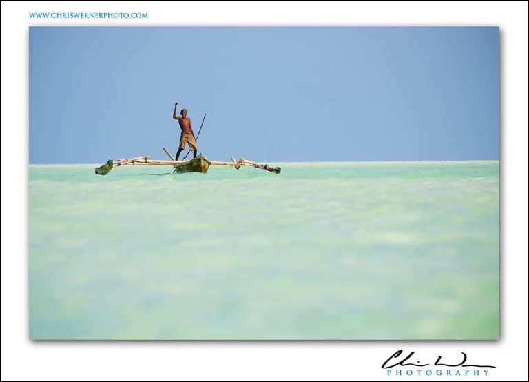 Photograph of a young Zanzibari fisherman, Zanzibar Island Photos.