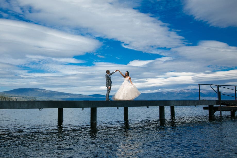 No Tahoe West Shore Cafe wedding is complete without a few photos from the beautiful pier!