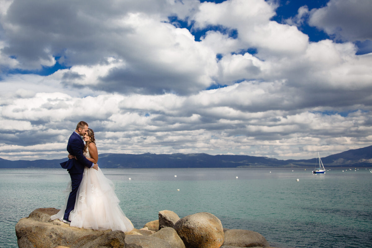 An idyllic lakefront setting for a north Lake Tahoe elopement.